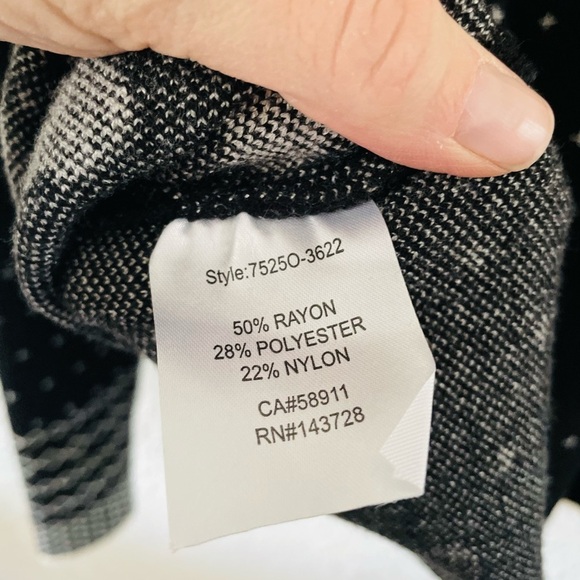 Tribal Jeans Black & Cream Hearts and Dots Turtleneck Sweater - Picture 8 of 10